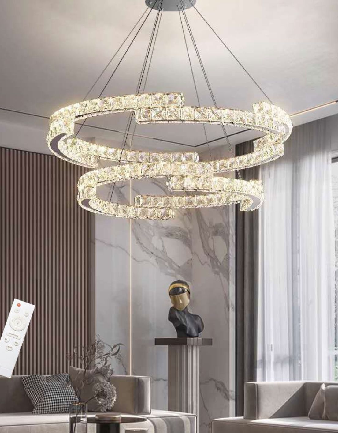 Lampadario "Doppio Cerchio"