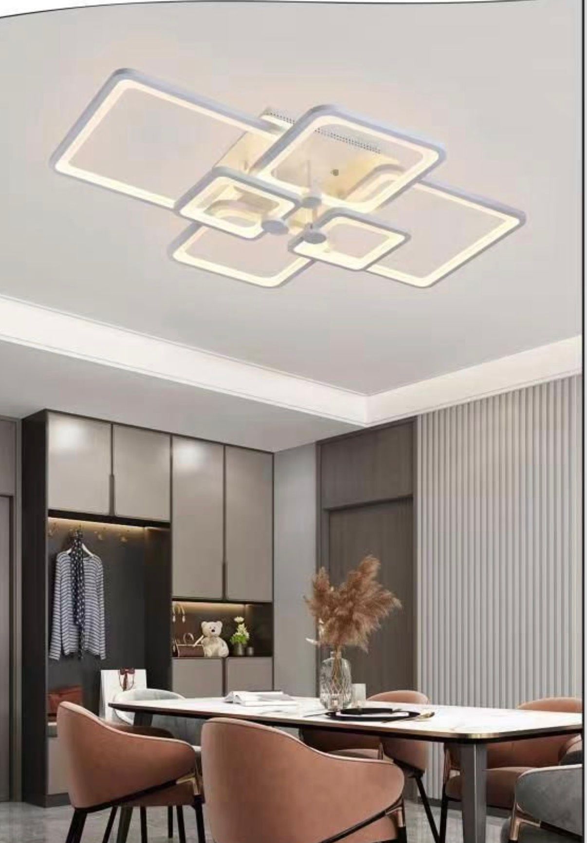 Plafoniera quadrati a led