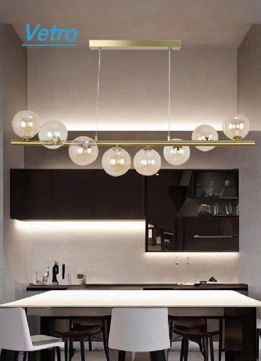 Lampadario 8 sfere
