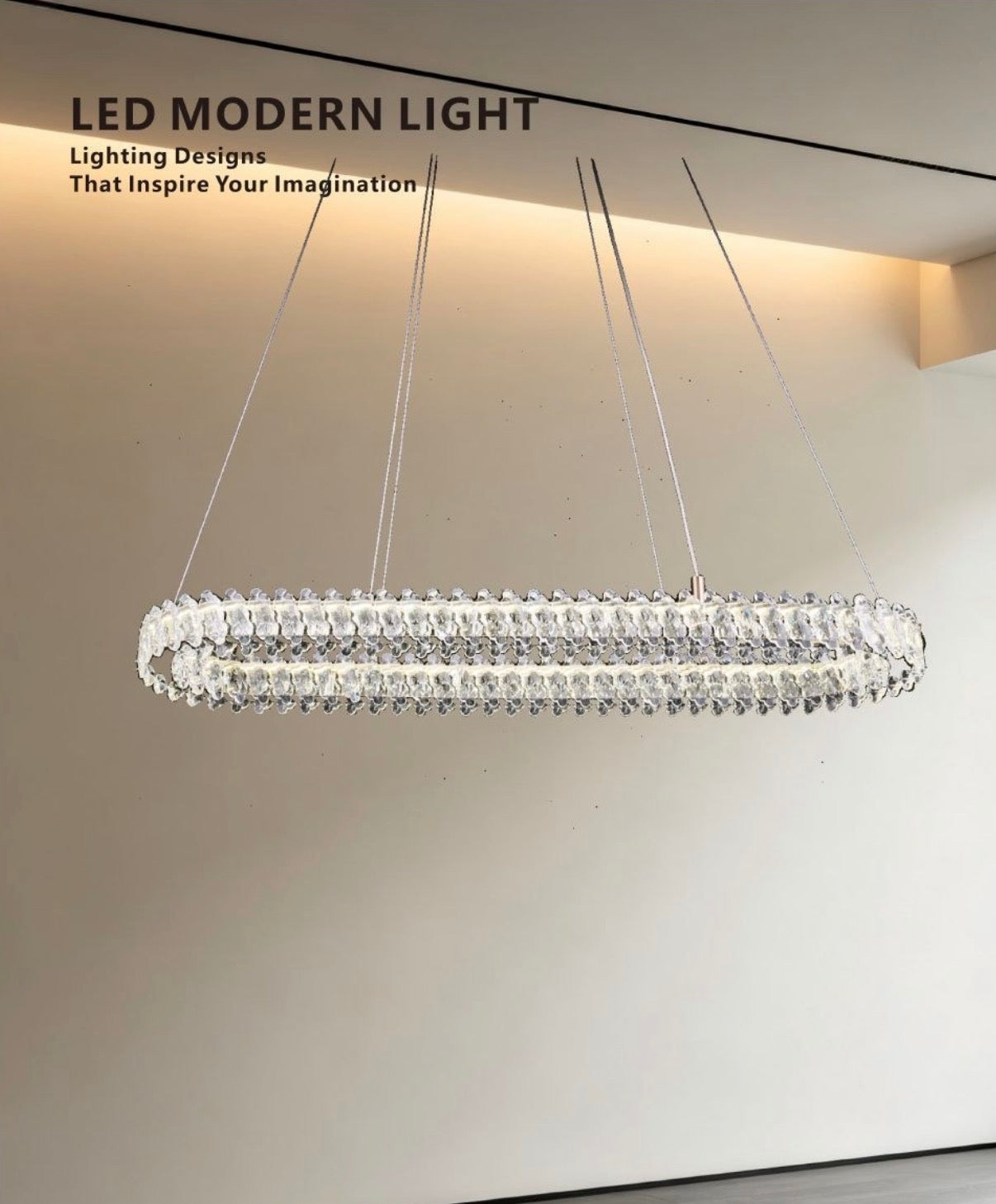 Lampadario OVALE LUXURY