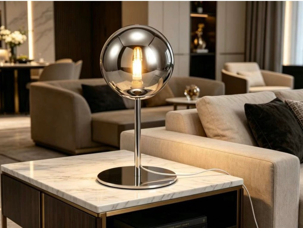Lampada d’appoggio Sfera fumé