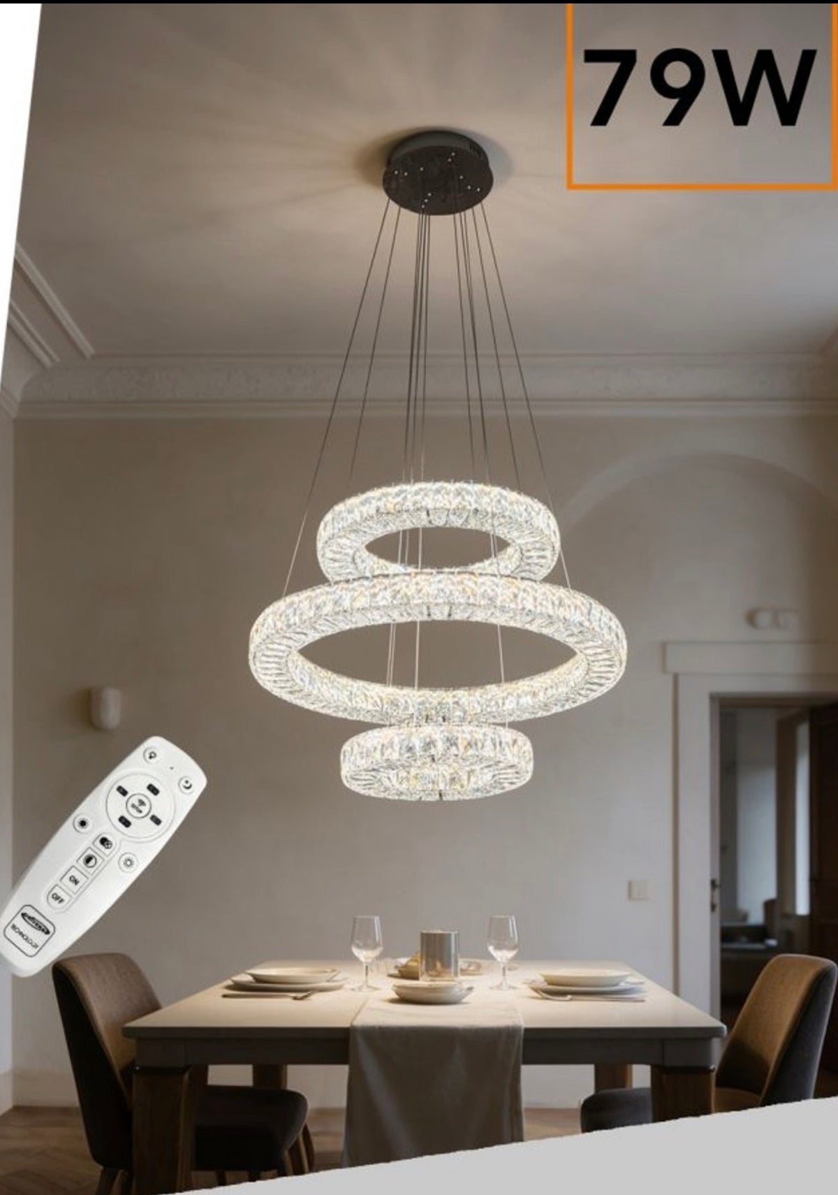 Lampadario a sospensione in cristallo k9