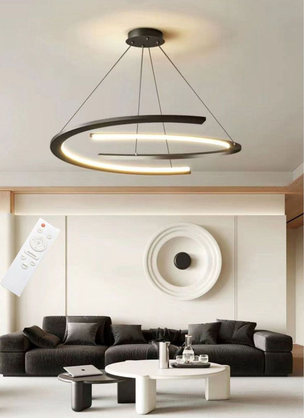 Lampadario a led Design Curvo