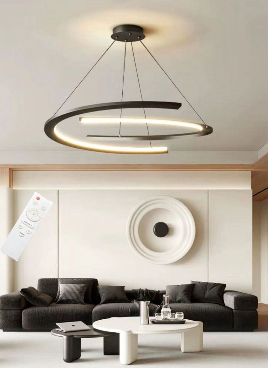 Lampadario a led Design Curvo