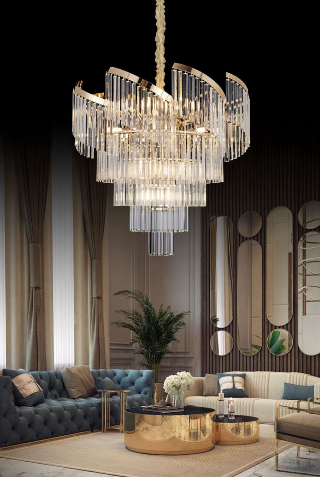 Lampadario "BIG GOLD"