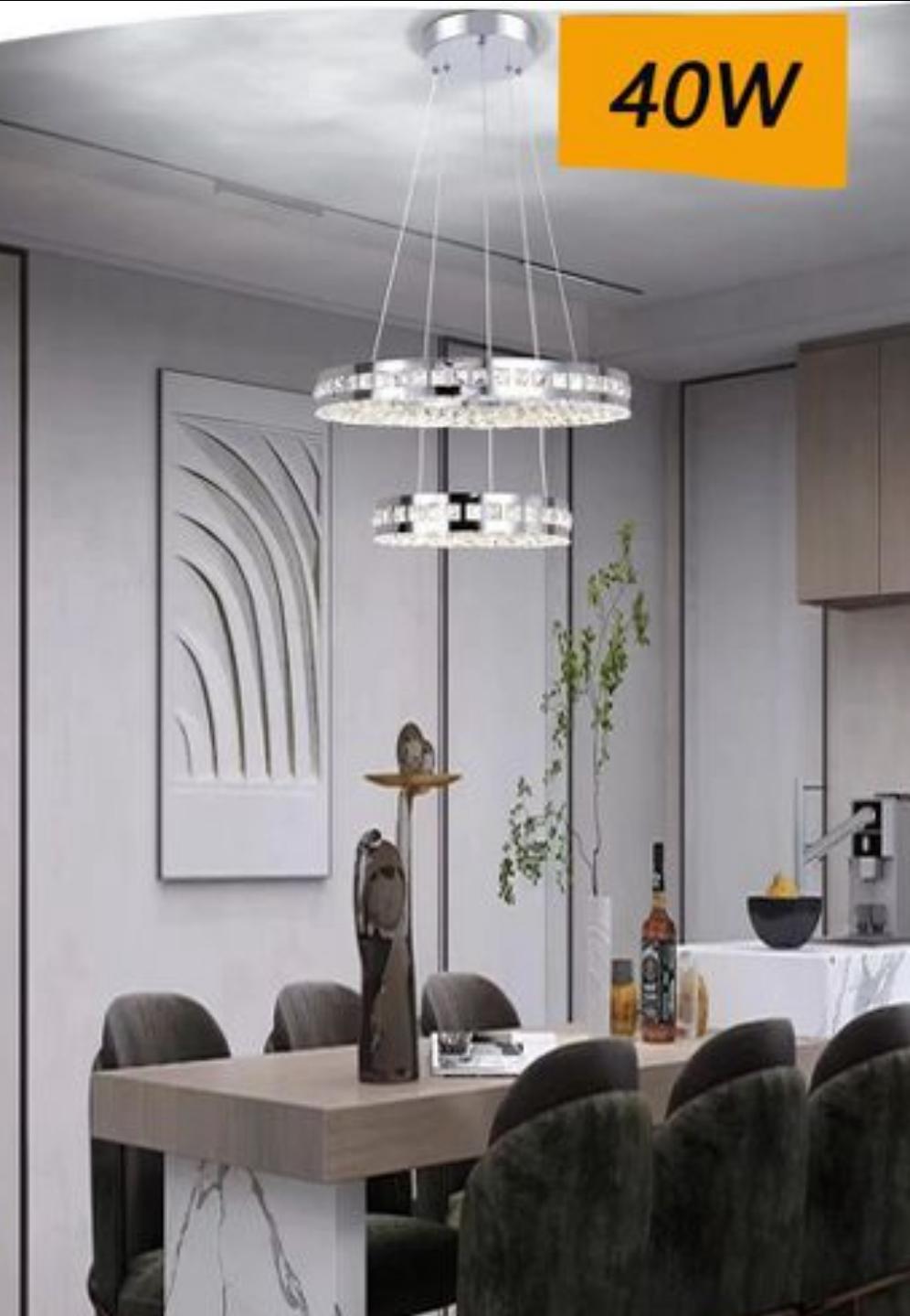Lampadario 2  Cerchi a LED