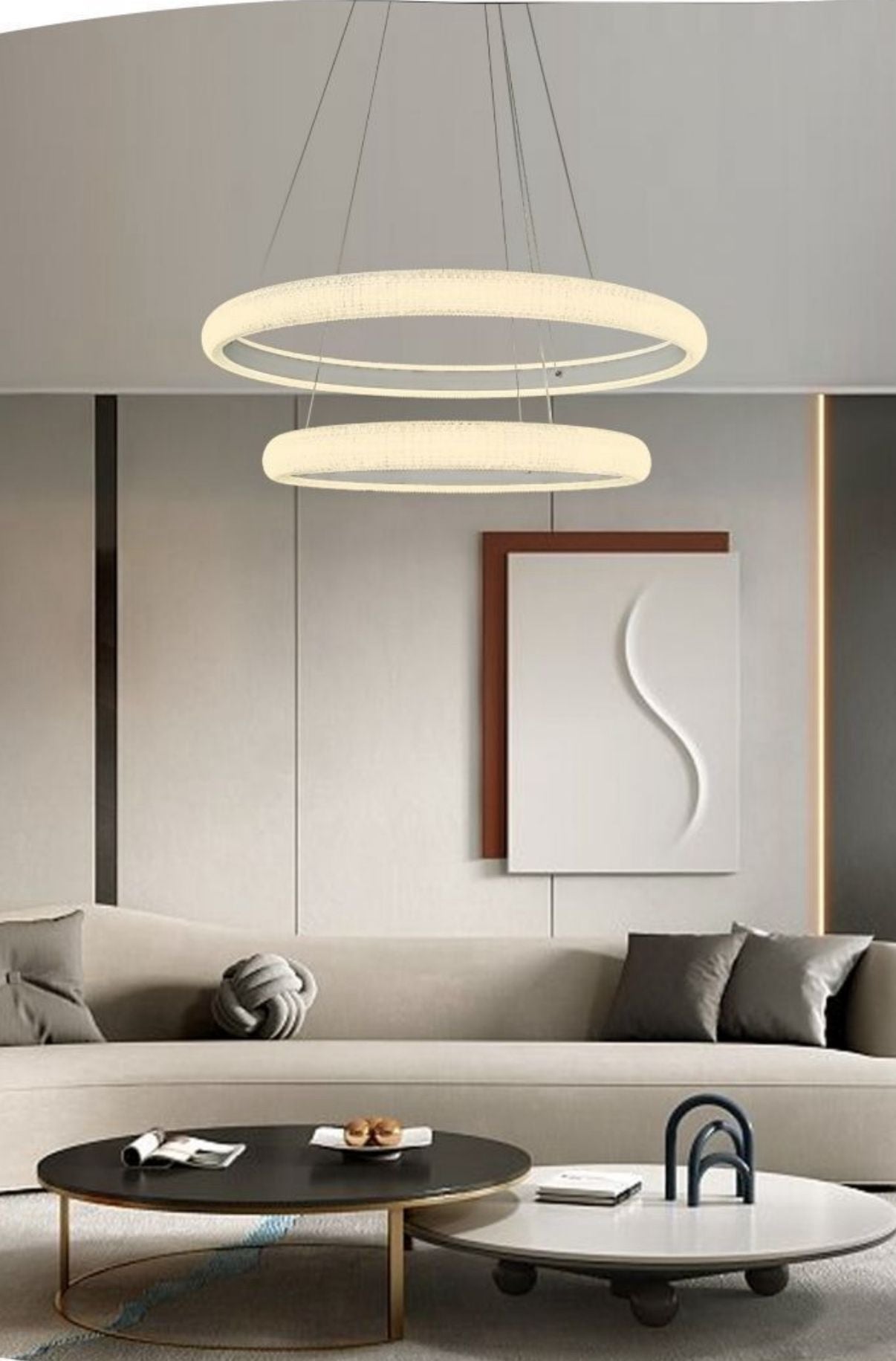 Lampadario a 2 Anelli