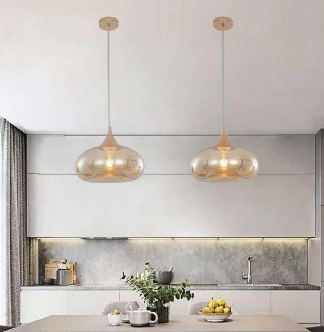 Lampada a sospensione in vetro