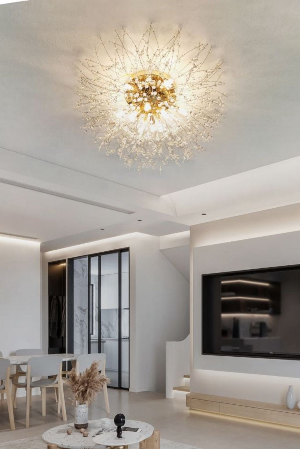 Plafoniera "SCINTILLE DI CRISTALLO"