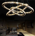 Lampadario 3 cerchi in cristallo k9