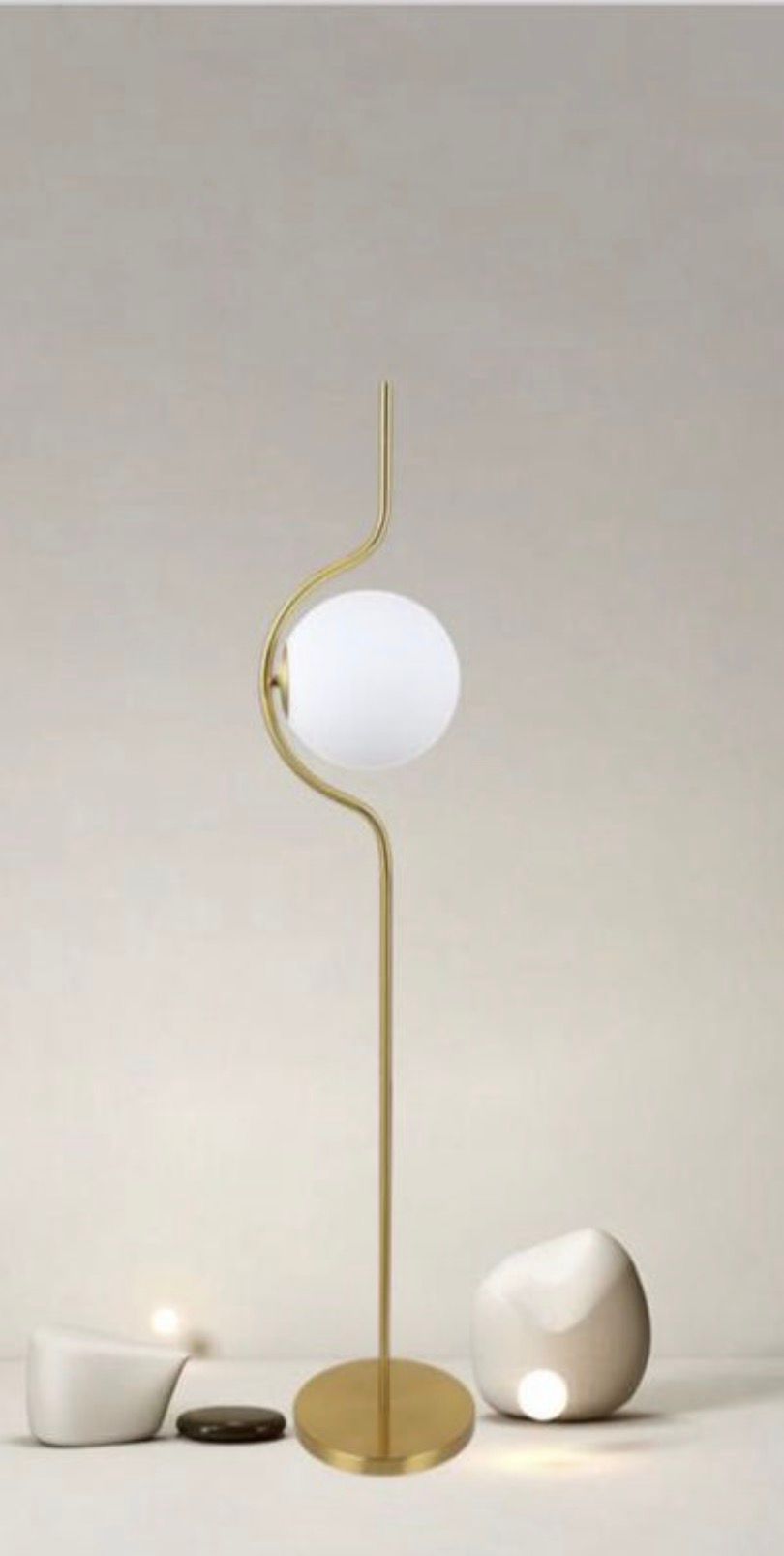 Lampada da terra con 1 sfera