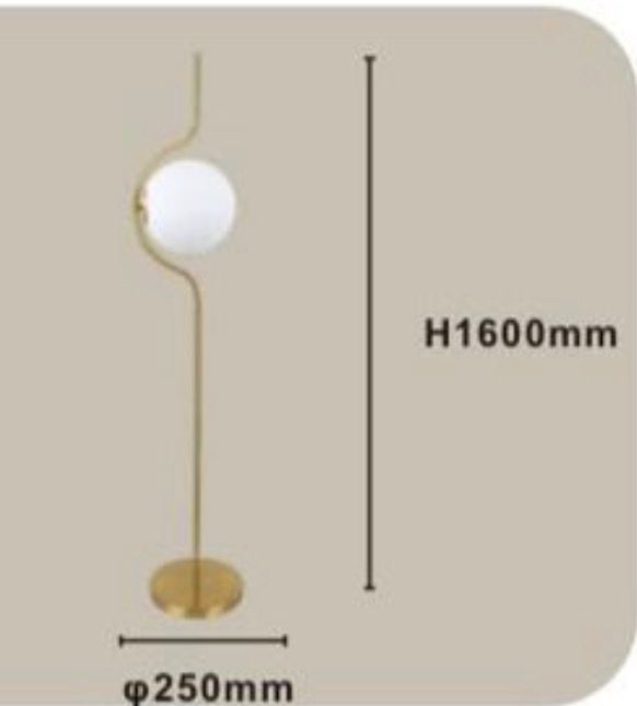 Lampada da terra con 1 sfera