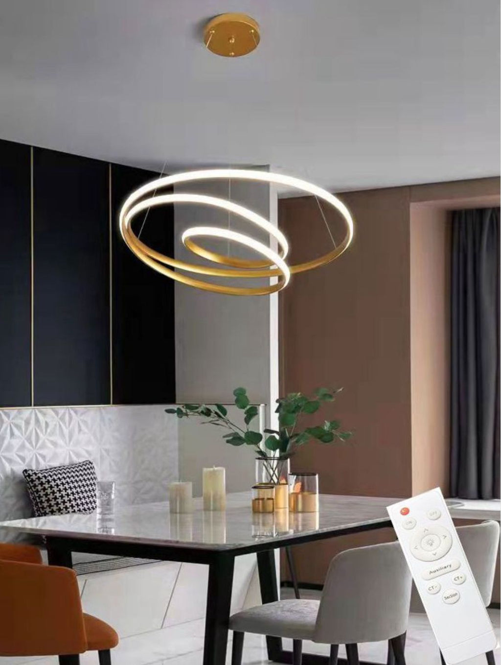 Lampadario a led Spirale