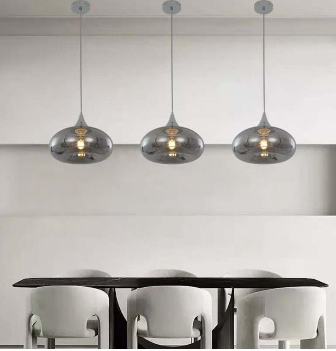 Lampada a sospensione in vetro