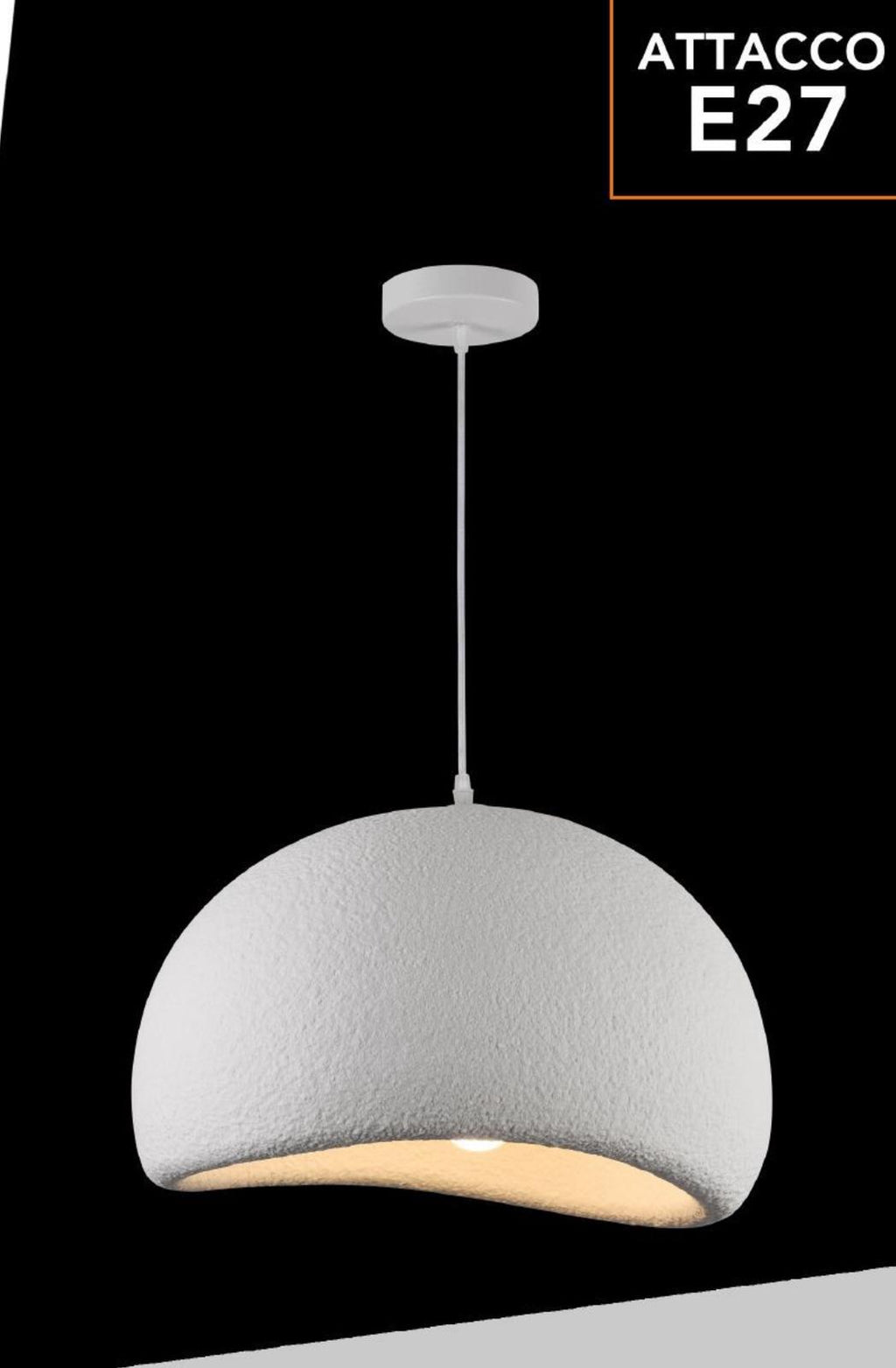 Lampada a sospensione "EFFETTO PIETRA"